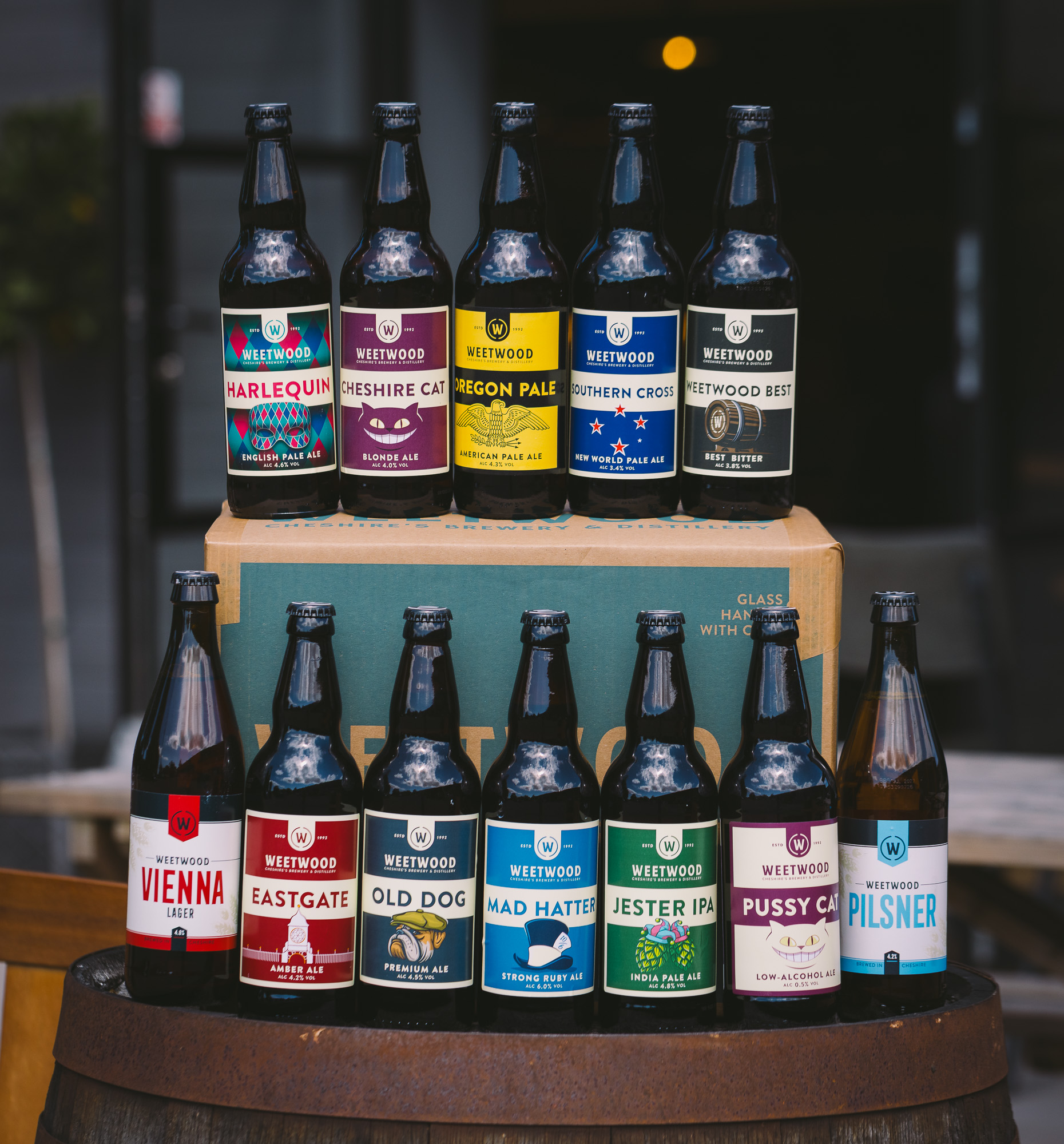 Mixed case of bottles